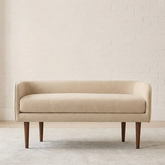 Elara Curve Upholstered Bedroom Bench