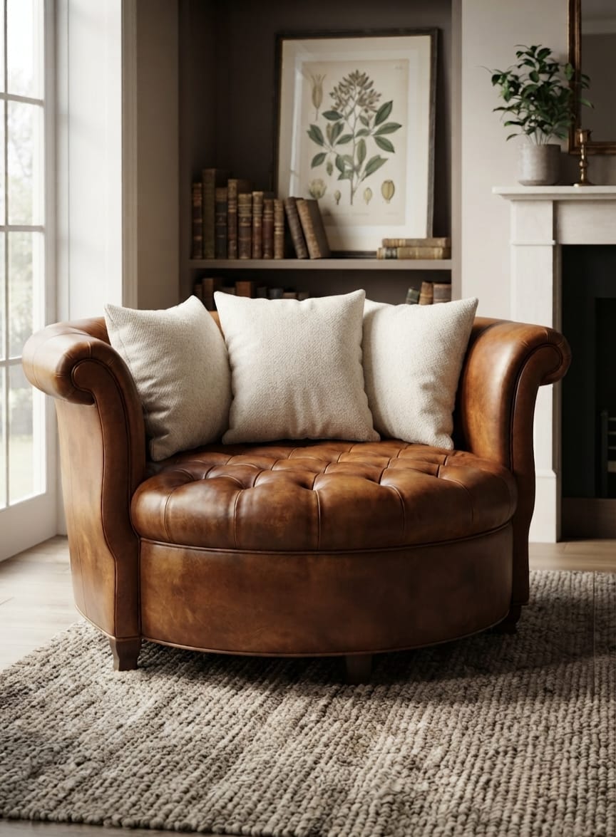 Crescent Chester Leather Armchair