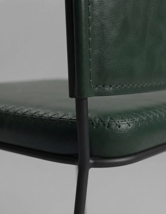 Designer Vertex Leather Dining Chair