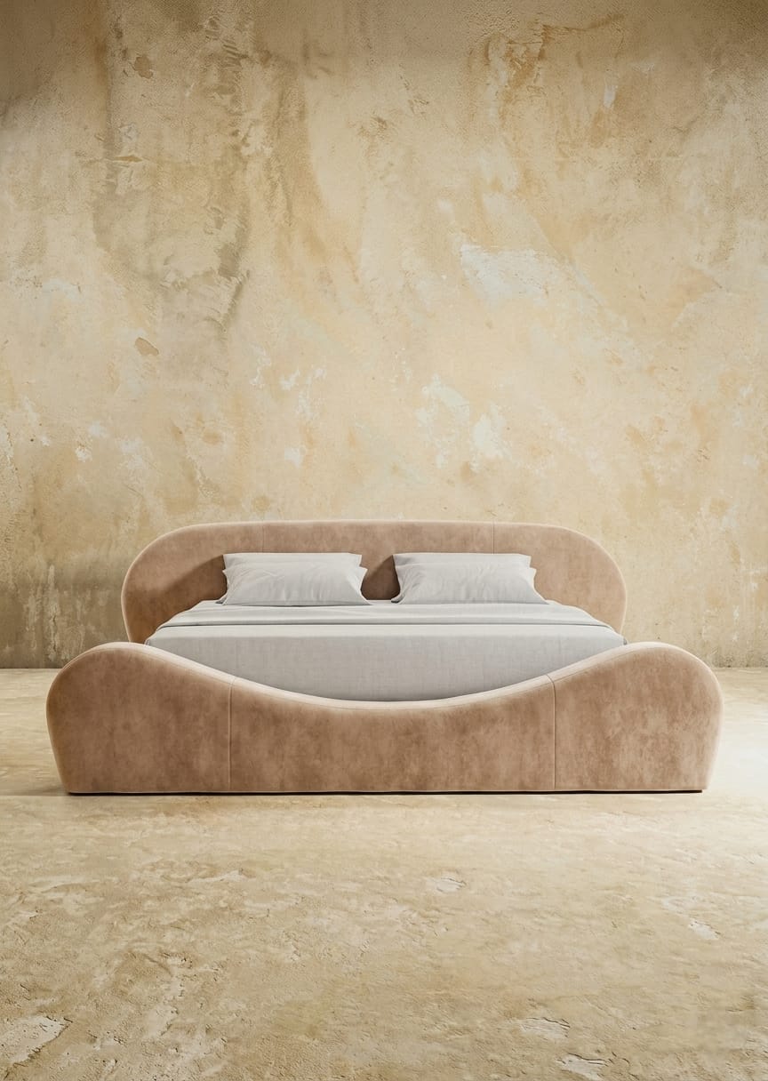 Veloura Curve Luxury Designer Bed