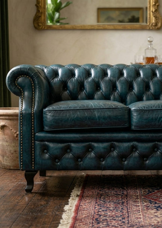 Emerald Chesterfield Luxury 3 Seater Sofa Set