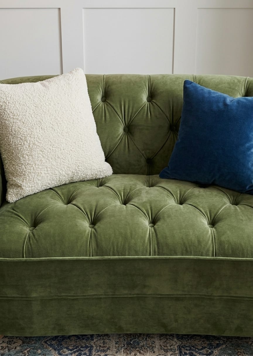 Emerald Chesterfield 2 Seater Sofa Set for Living Room