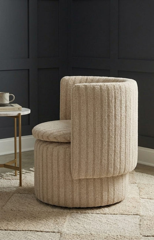 Luna Swivel Ottoman Chair Lounge for Living Room
