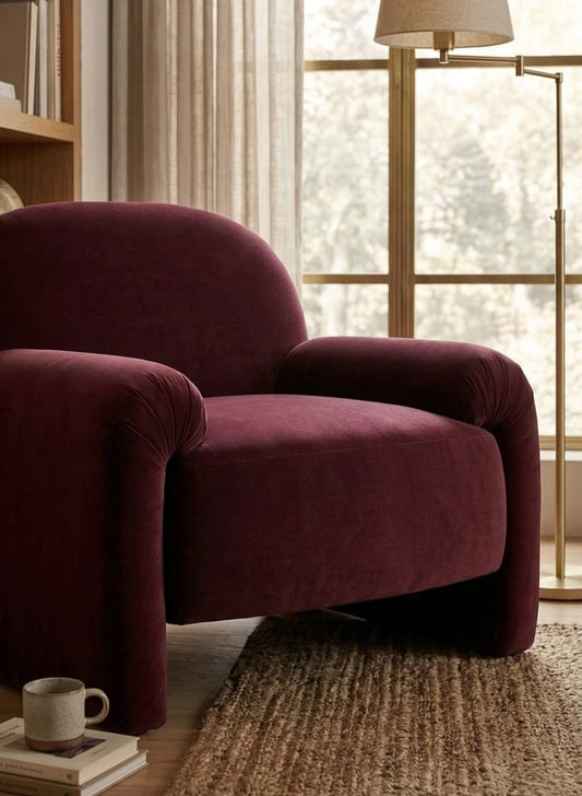 Ruby Luxe Modern Single Sofa Chair
