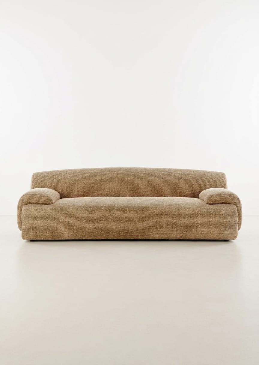 Lunara Curved 3 Seater Sofa Set