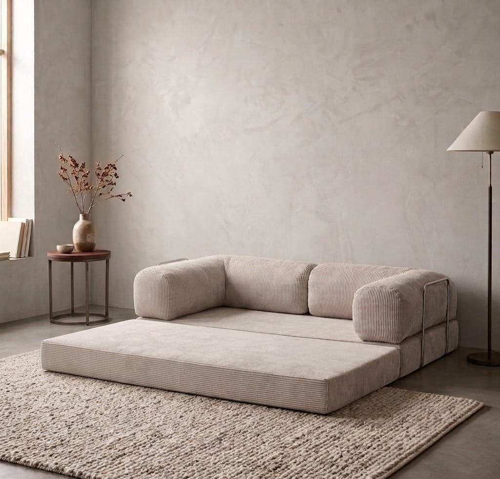 Nova Convertible Three Seater Sofa Cum Bed