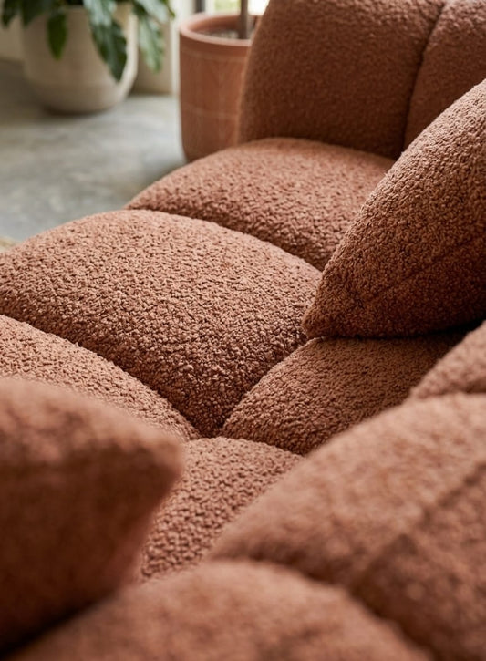 Siena Boucle Three Seater Sofa Set
