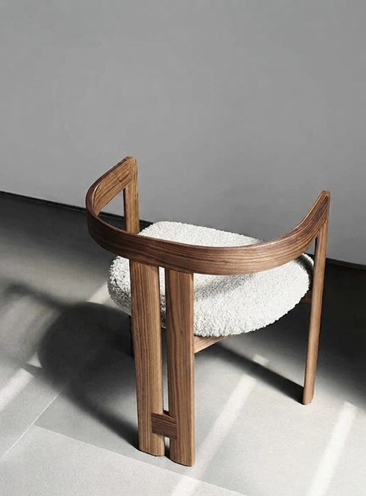 Walden Curved Wooden Accent Dining Chair