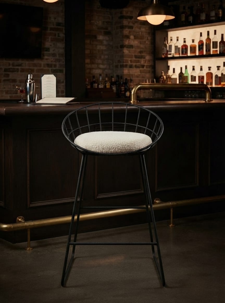 Aero Wire Luxe Bar Chair
