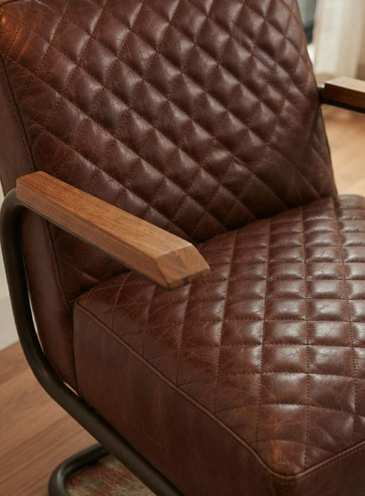 Aurelio Heritage Leather Lounge Chair