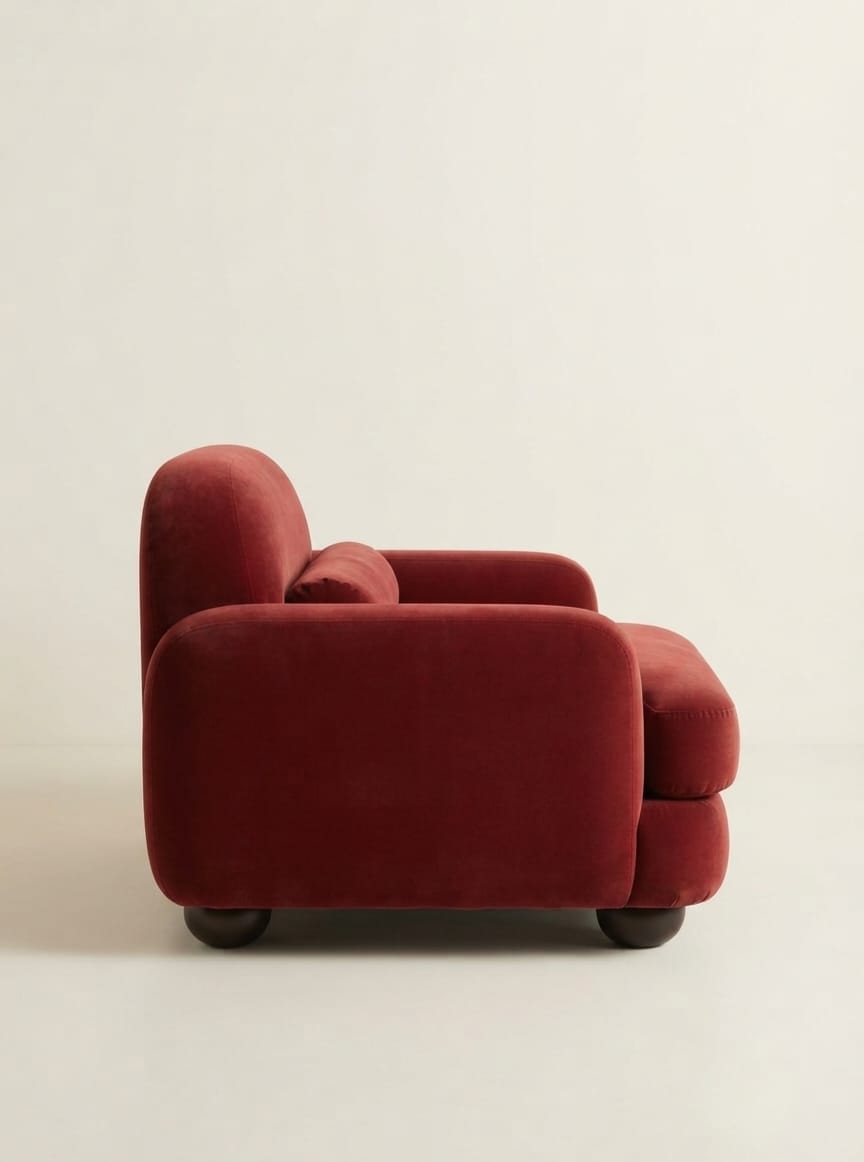 Bordeaux Cloud Luxury Single Sofa Chair