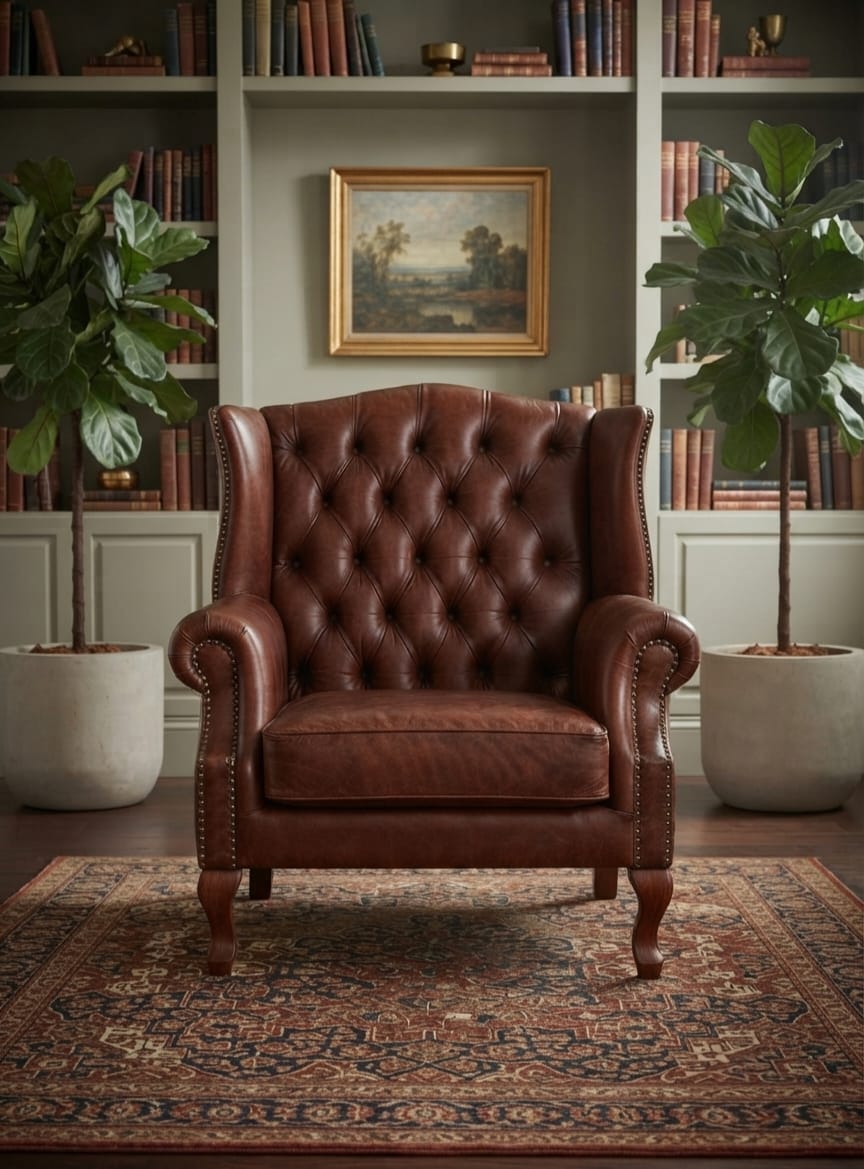 The Chesterfield Heritage Burnished Leather Chair