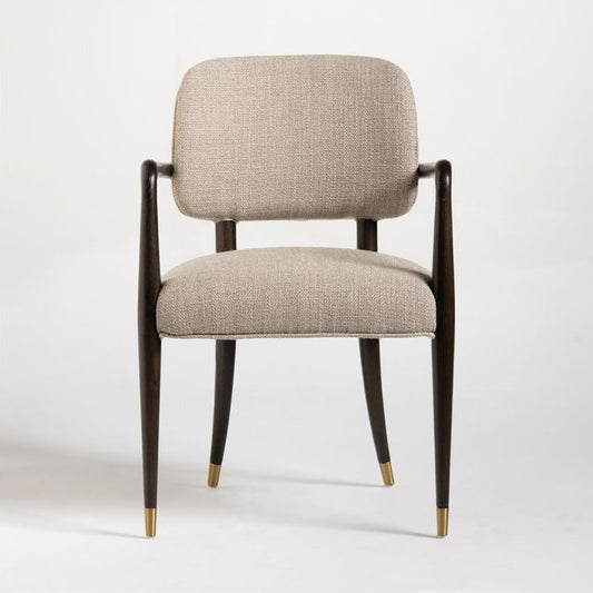 Elegant Curve Wooden Accent Dining Chair