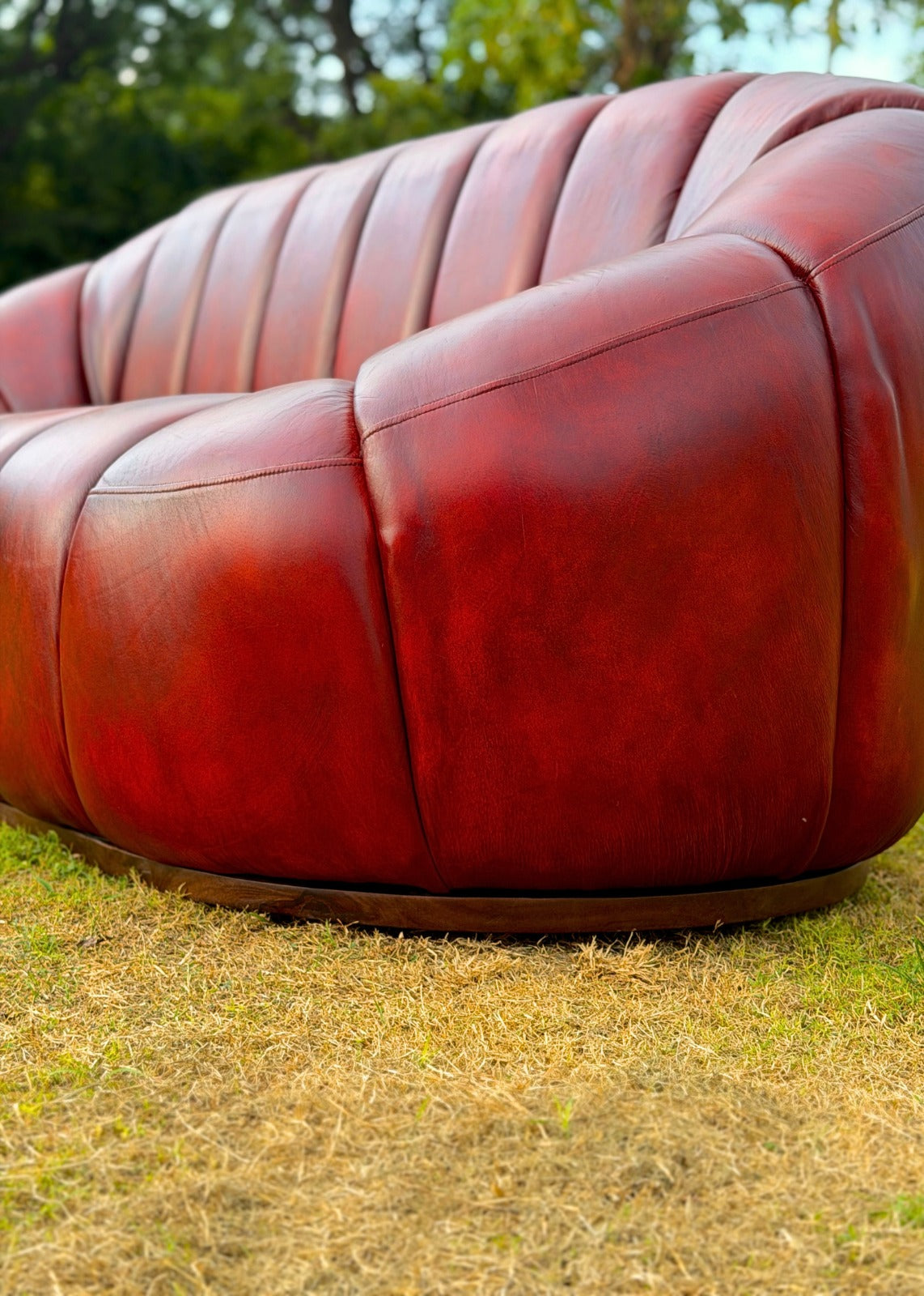 Rubino Couch Leather 3 Seater Sofa