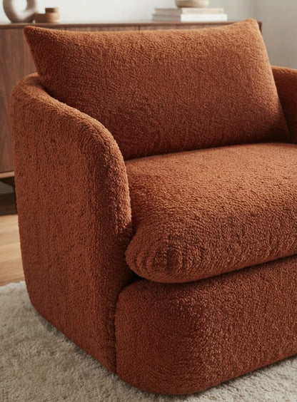 Canyon Curl Oversized Bouclé Armchair