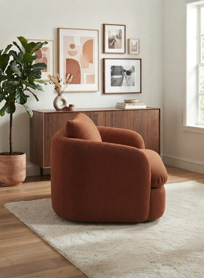 Canyon Curl Oversized Bouclé Armchair