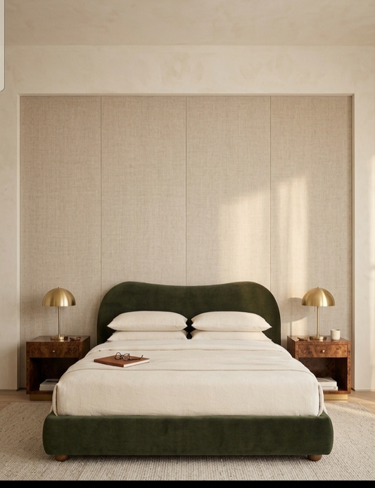 Olivia Sculptural Modern Luxury Designer Bed