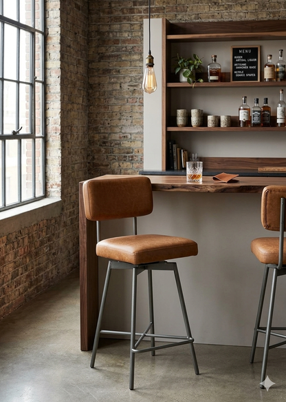 Modern Cushioned Bar Chair Stool