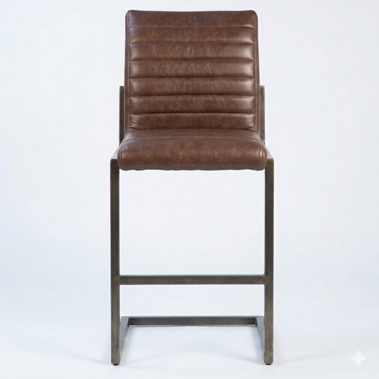 Urban Loft Leather Bar Chair Stool
