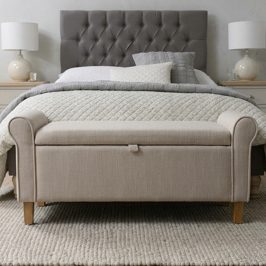 LuxeLift Storage Bedroom Bench