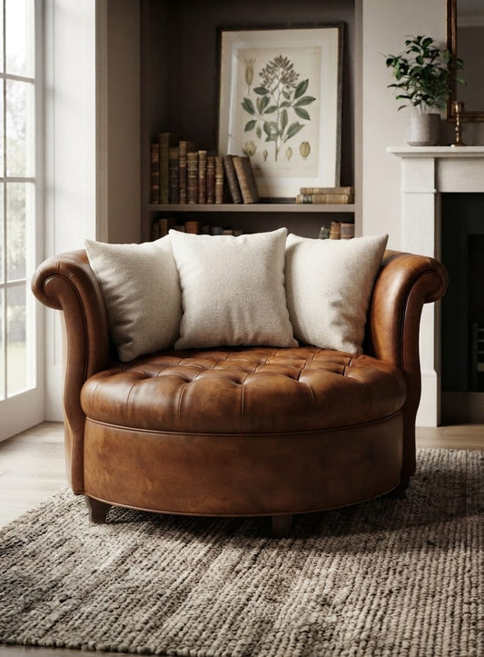 Crescent Chester Leather Armchair