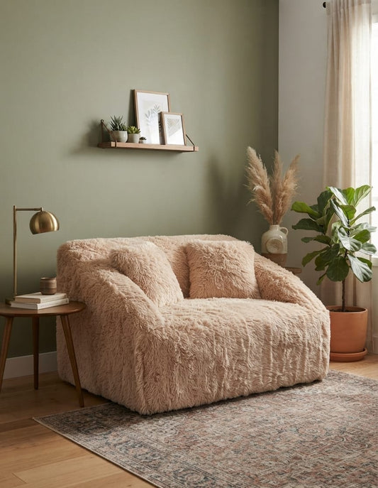 Cloud Nest Fur Two-Seater Sofa