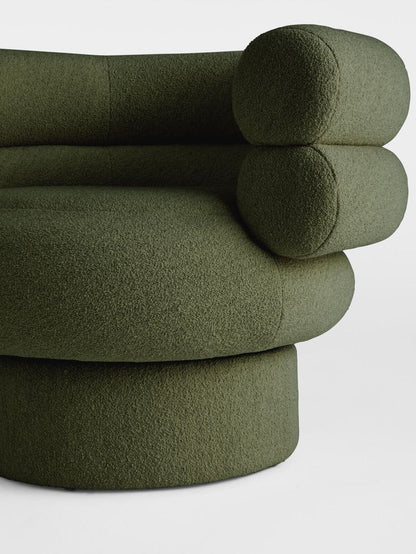 Orbit Luxe Tubular Bouclé Armchair