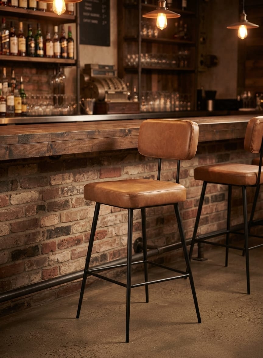 Loft Leather Bar Chair