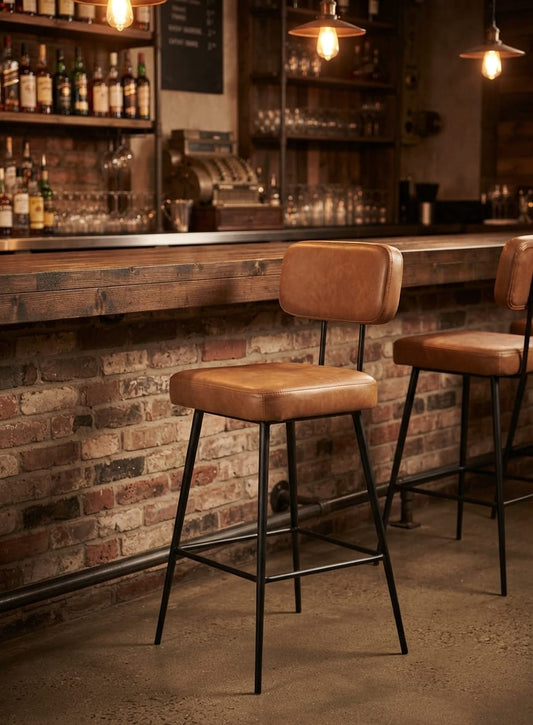 Loft Leather Bar Chair