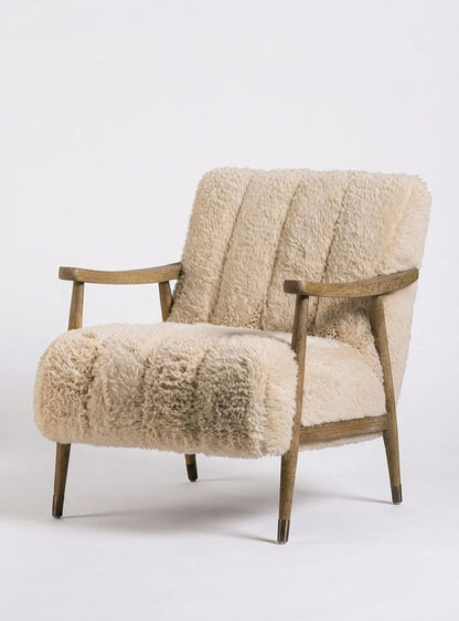 NordLux Mango Wood Luxury Single Sofa Chair