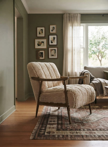 NordLux Mango Wood Luxury Single Sofa Chair