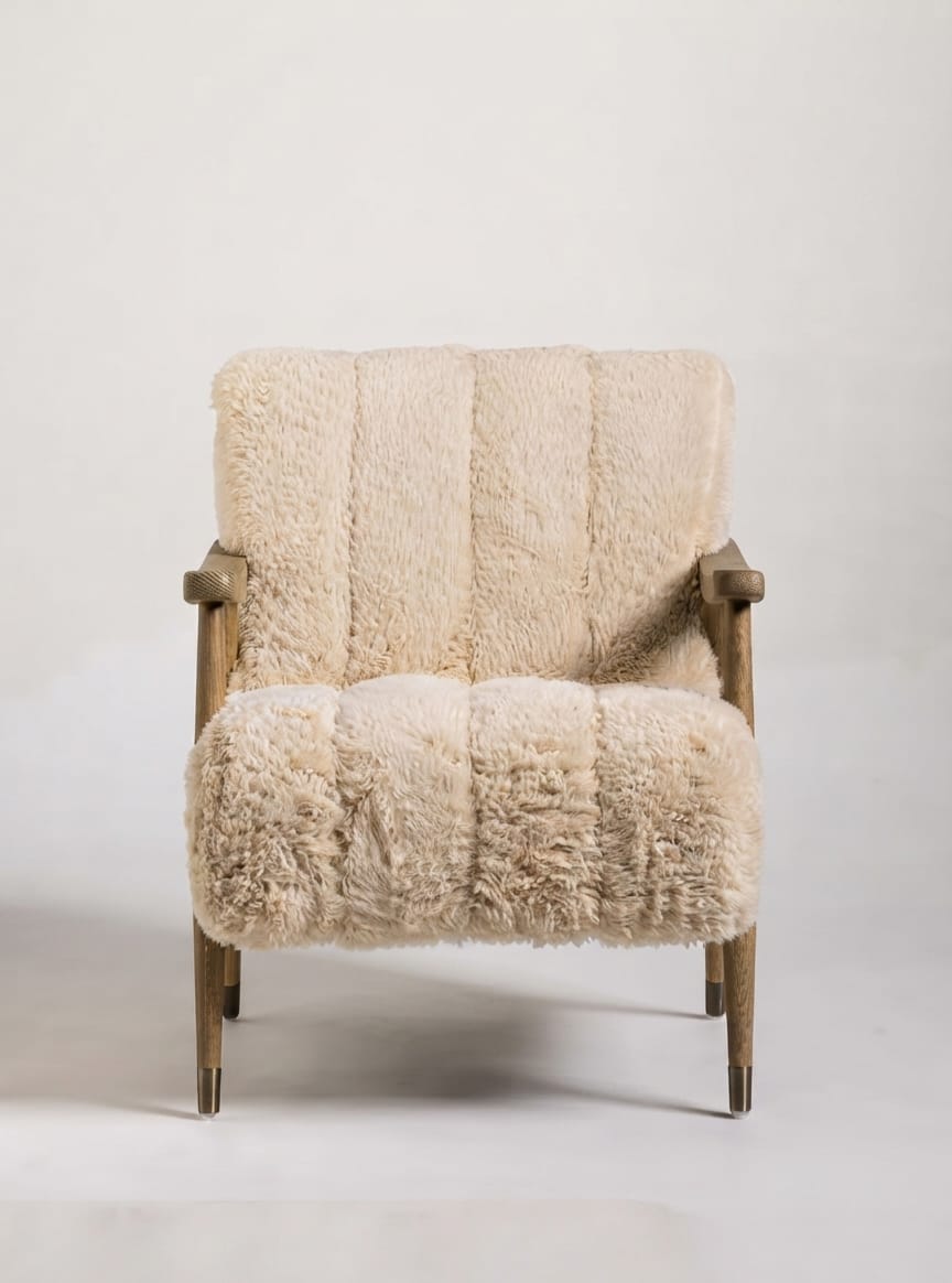 NordLux Mango Wood Luxury Single Sofa Chair