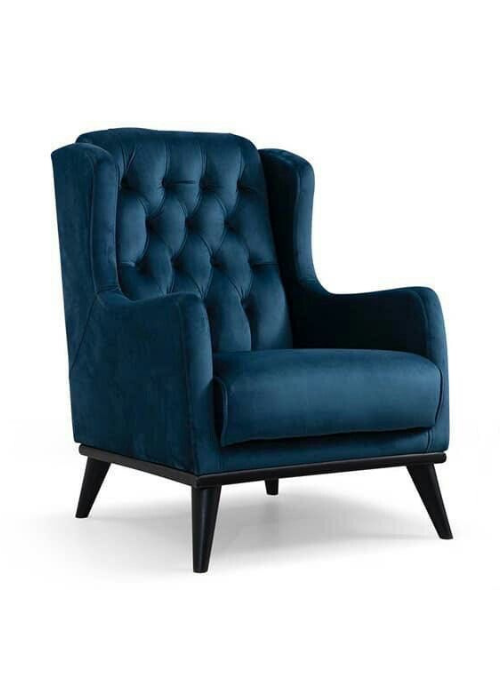 Royale Blue Luxury Single Sofa Chair