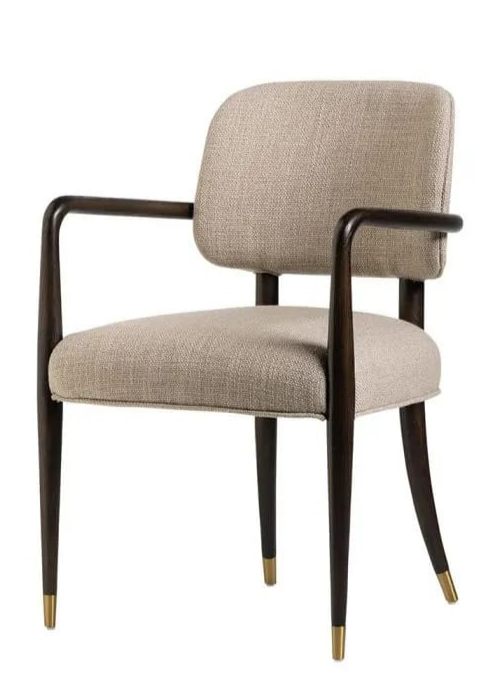 Elegant Curve Wooden Accent Dining Chair