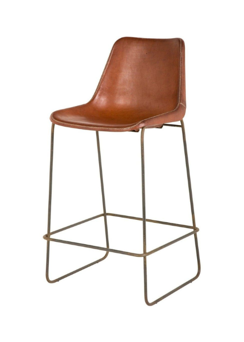 Heritage Leather Bar Chair Stool