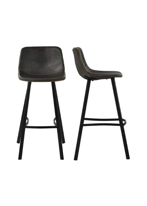 Urban Luxe Upholstered Bar Chair Stool