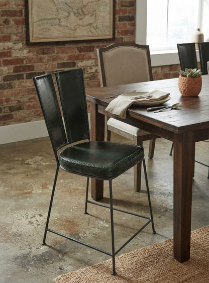 Designer Vertex Leather Dining Chair