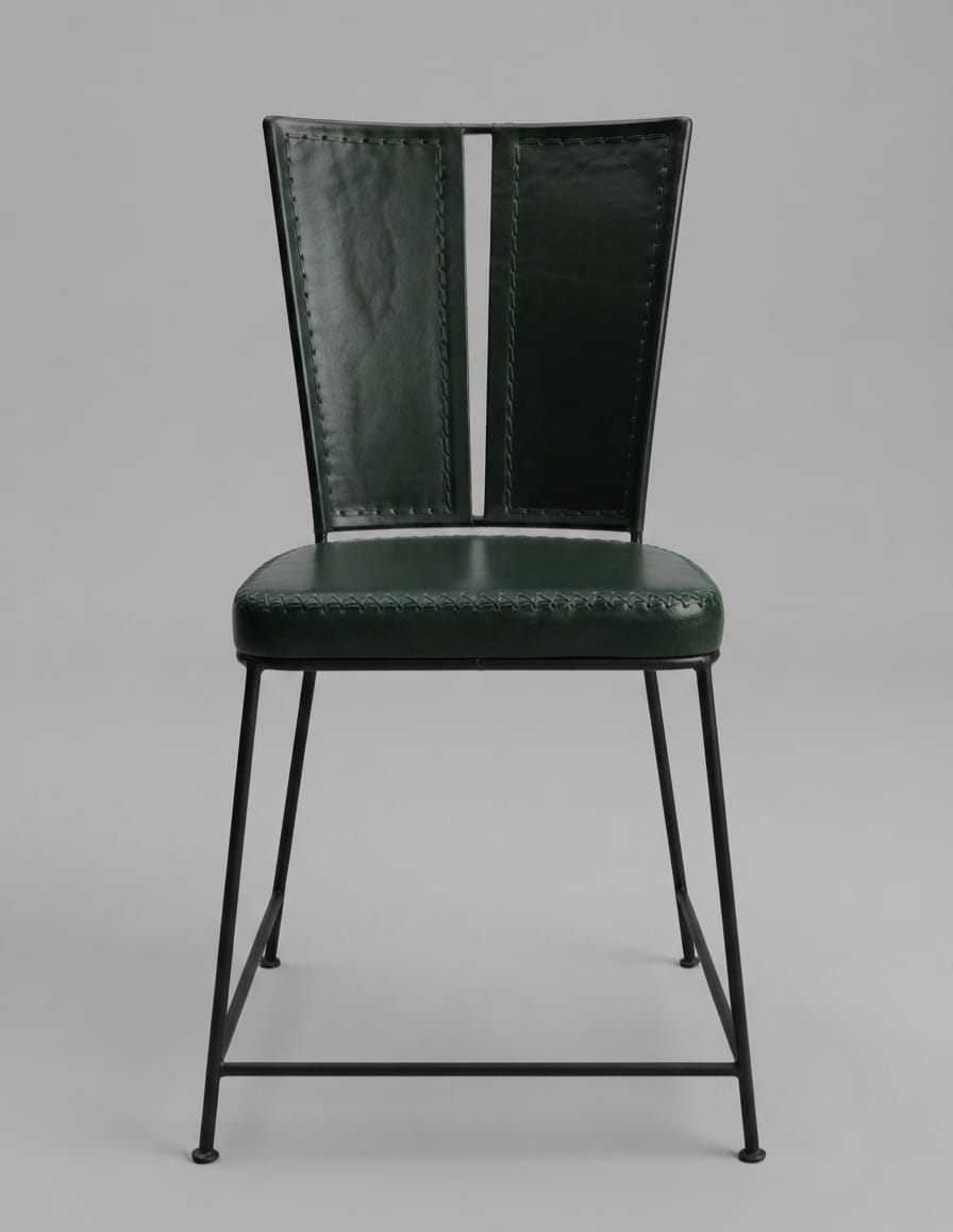 Designer Vertex Leather Dining Chair
