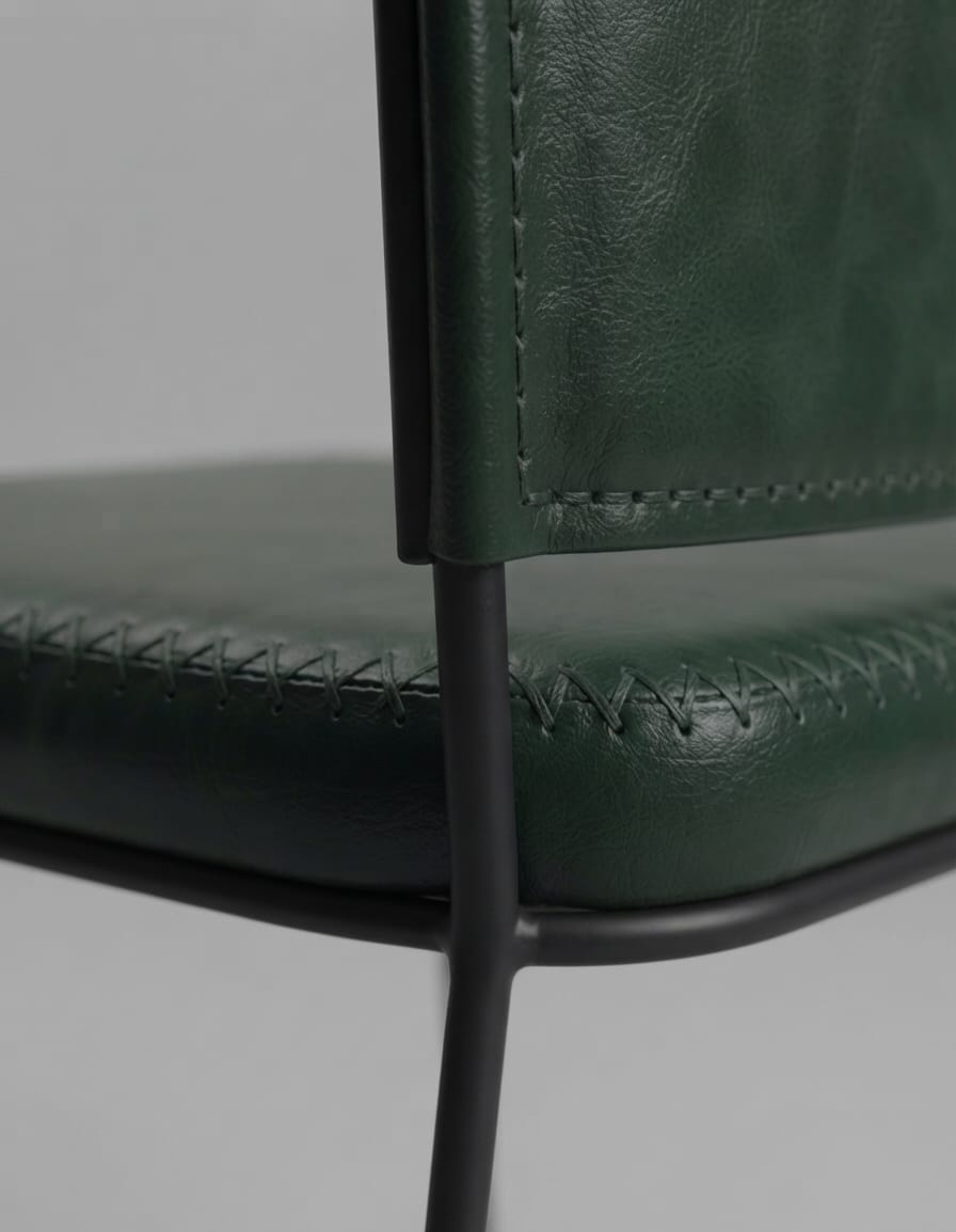 Designer Vertex Leather Dining Chair