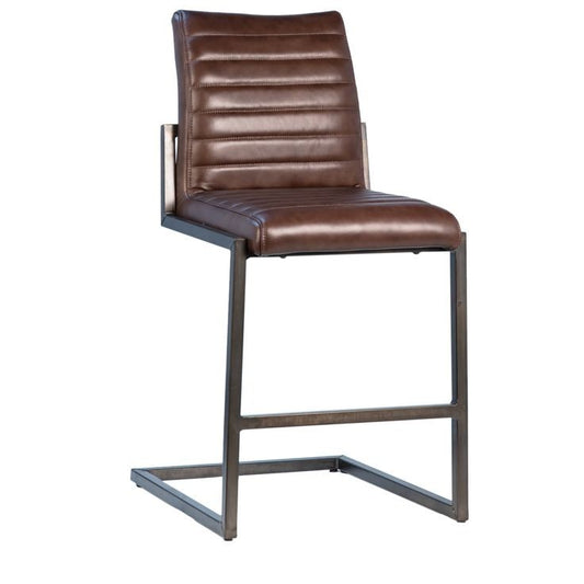 Urban Loft Leather Bar Chair Stool