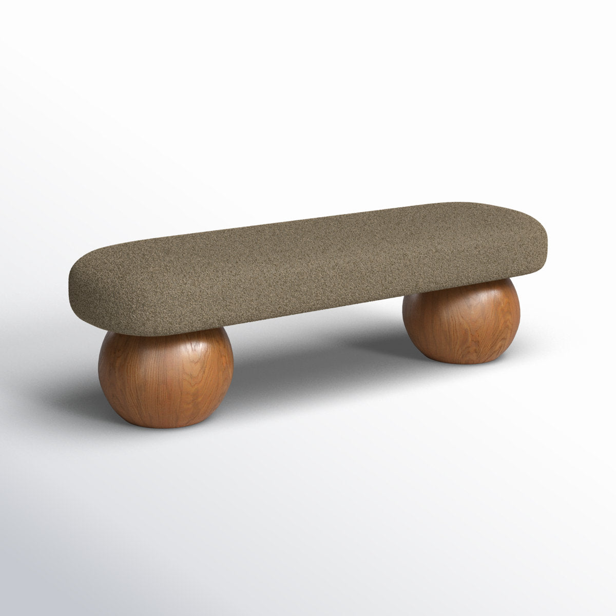 OrbBase Modern Wooden Ottoman Bedroom Bench