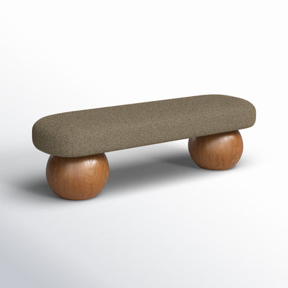 OrbBase Modern Wooden Ottoman Bedroom Bench
