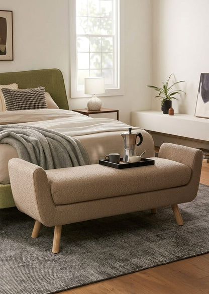Norvia Curved Ottoman Bedroom Bench