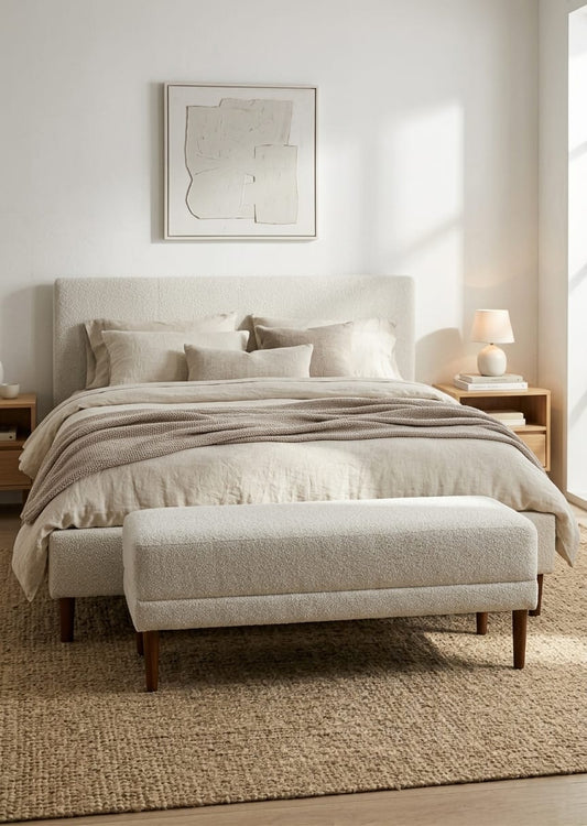 Nordelle Upholstered Ottoman Bed Bench