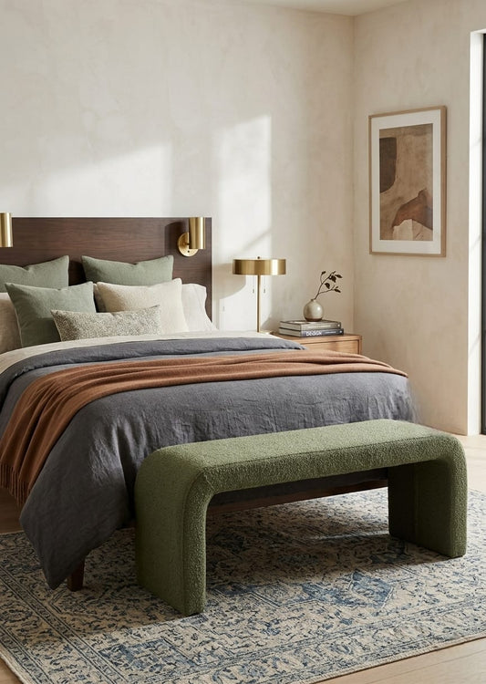 Verde Arc Ottoman Bench