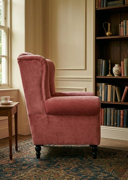 Rose Velvet Luxury Single Sofa Chair