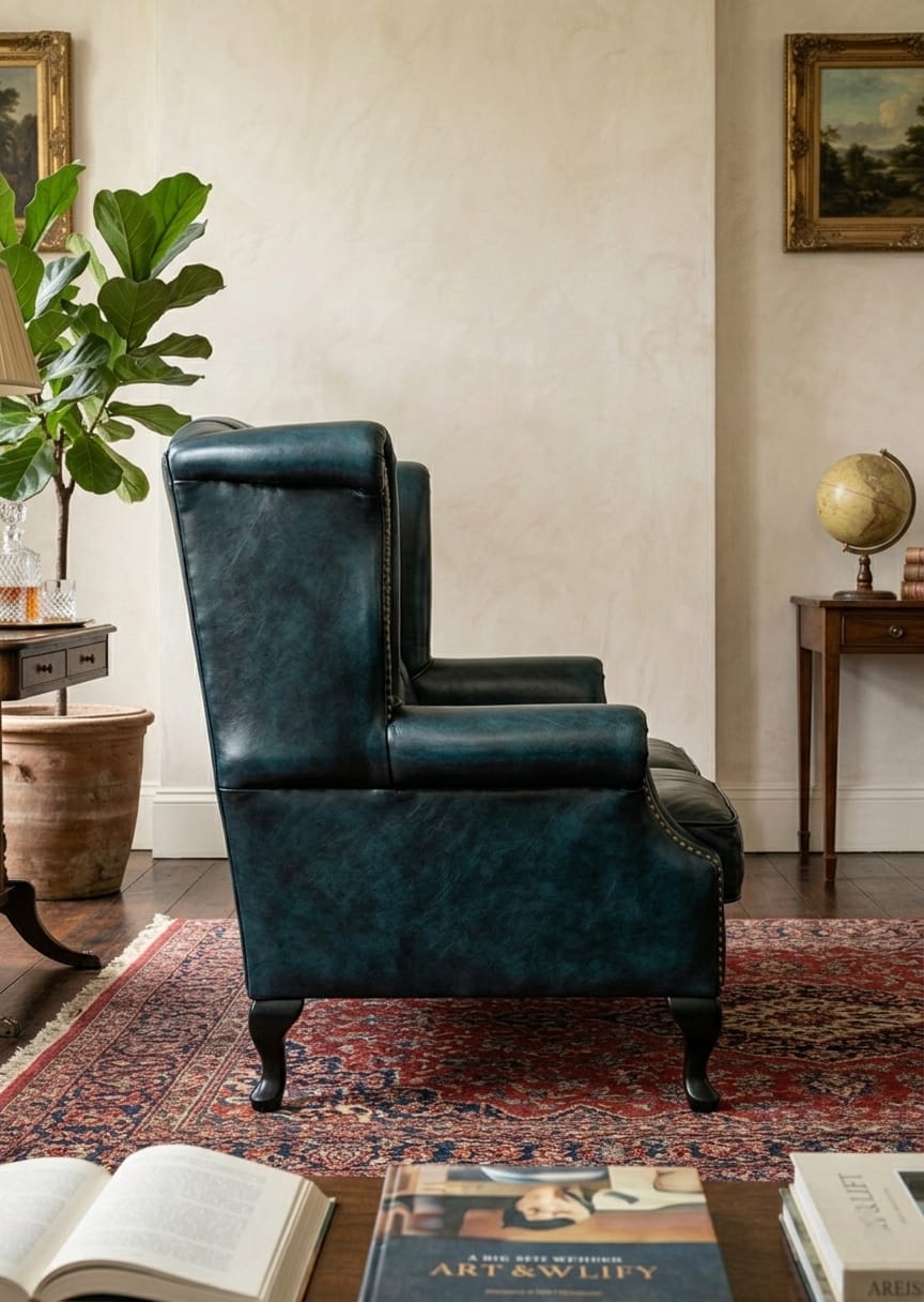 Regal Wingback Chesterfield 2 Seater Sofa Set