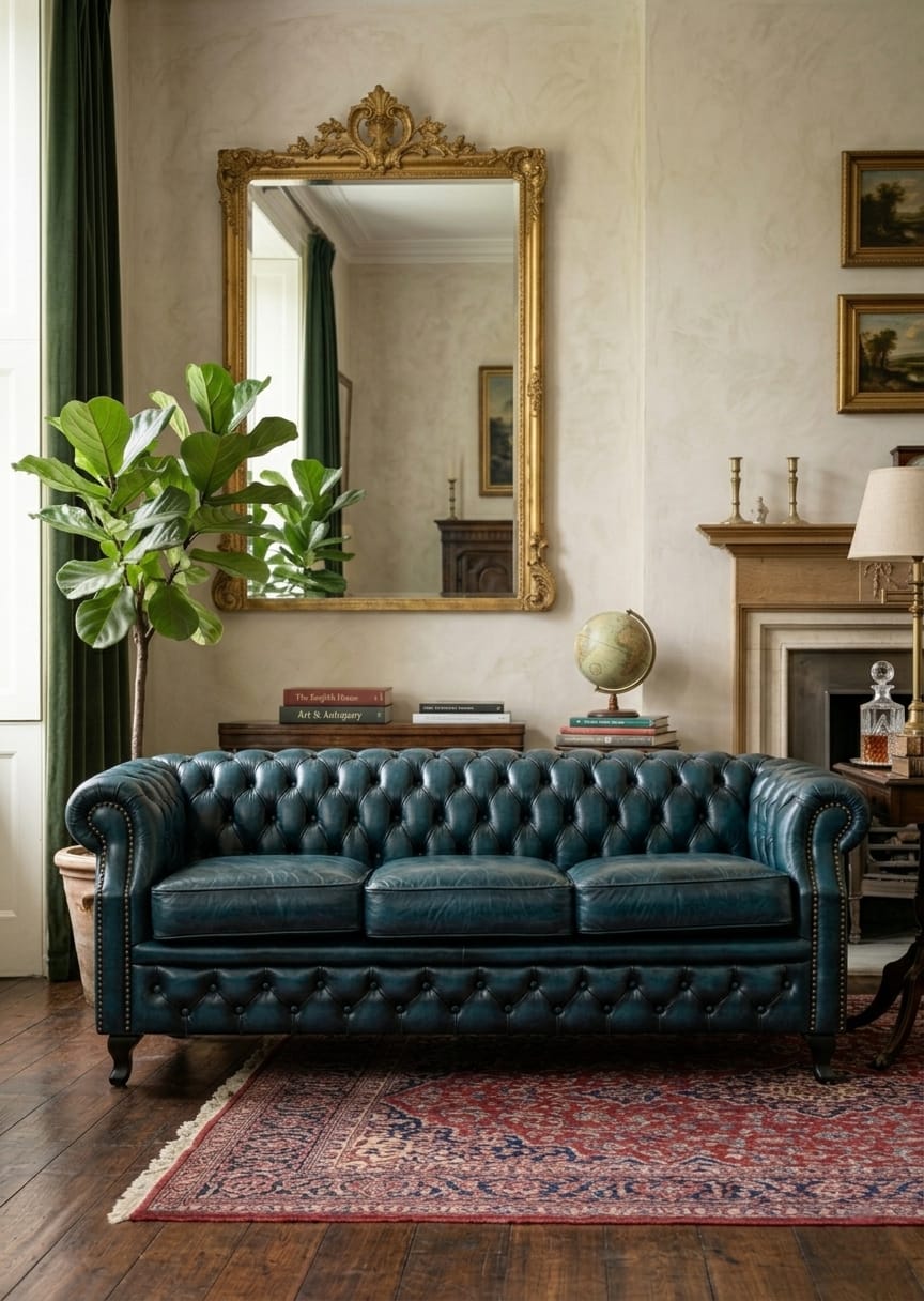 Emerald Chesterfield Luxury 3 Seater Sofa Set