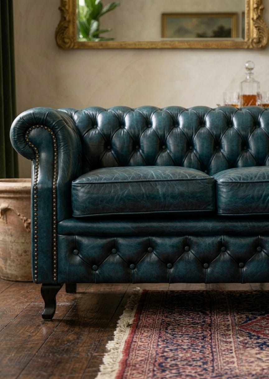 Emerald Chesterfield Luxury 3 Seater Sofa Set