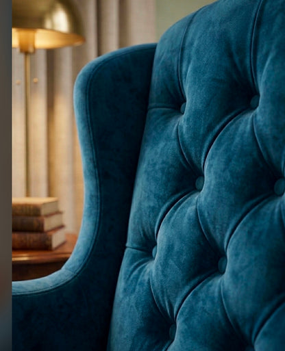 Royale Blue Luxury Single Sofa Chair